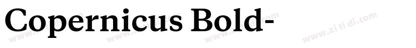 Copernicus Bold字体转换 Copernicus Bold字体转换